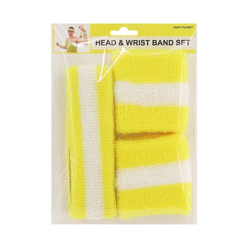 Headband & 2pk Wristband – Yellow - alternate view