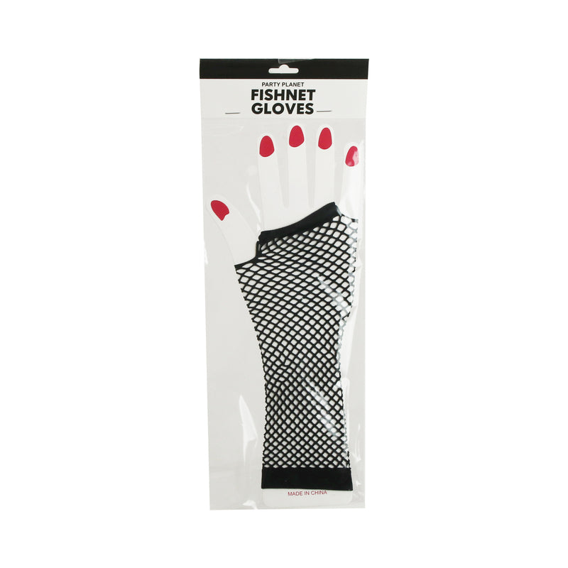 Fishnet Gloves – Black - alternate view