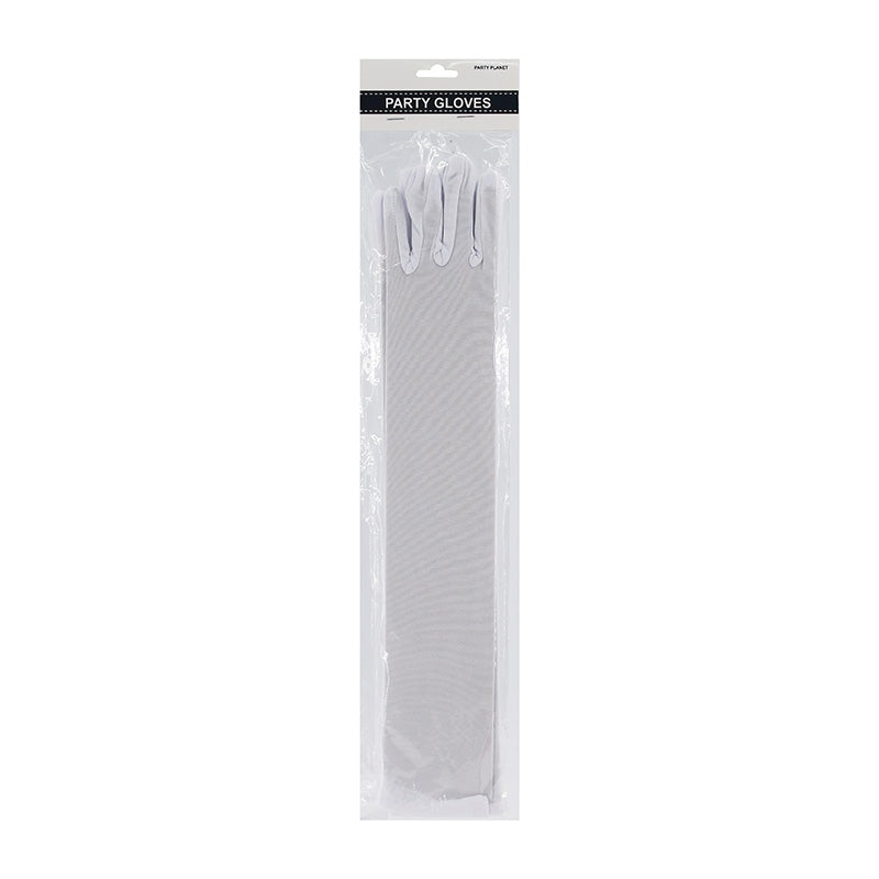Long Gloves – White - alternate view