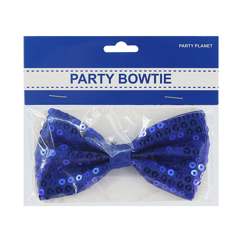 Sequin Bowtie – Blue - alternate view