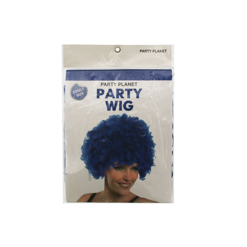 Afro Wig – Blue - alternate view
