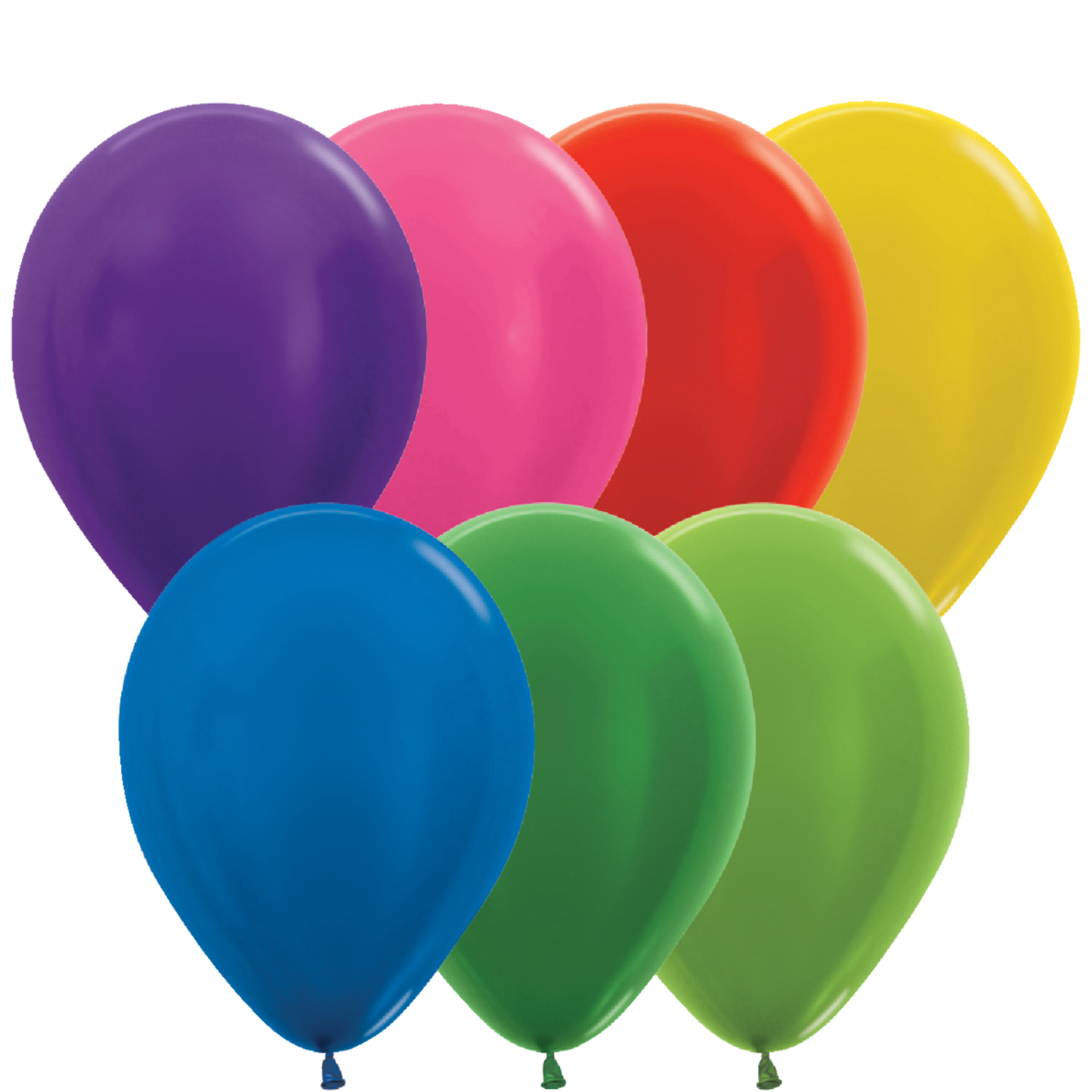 SEMPERTEX 11" METALLIC ASSORTMENT 100/BAG