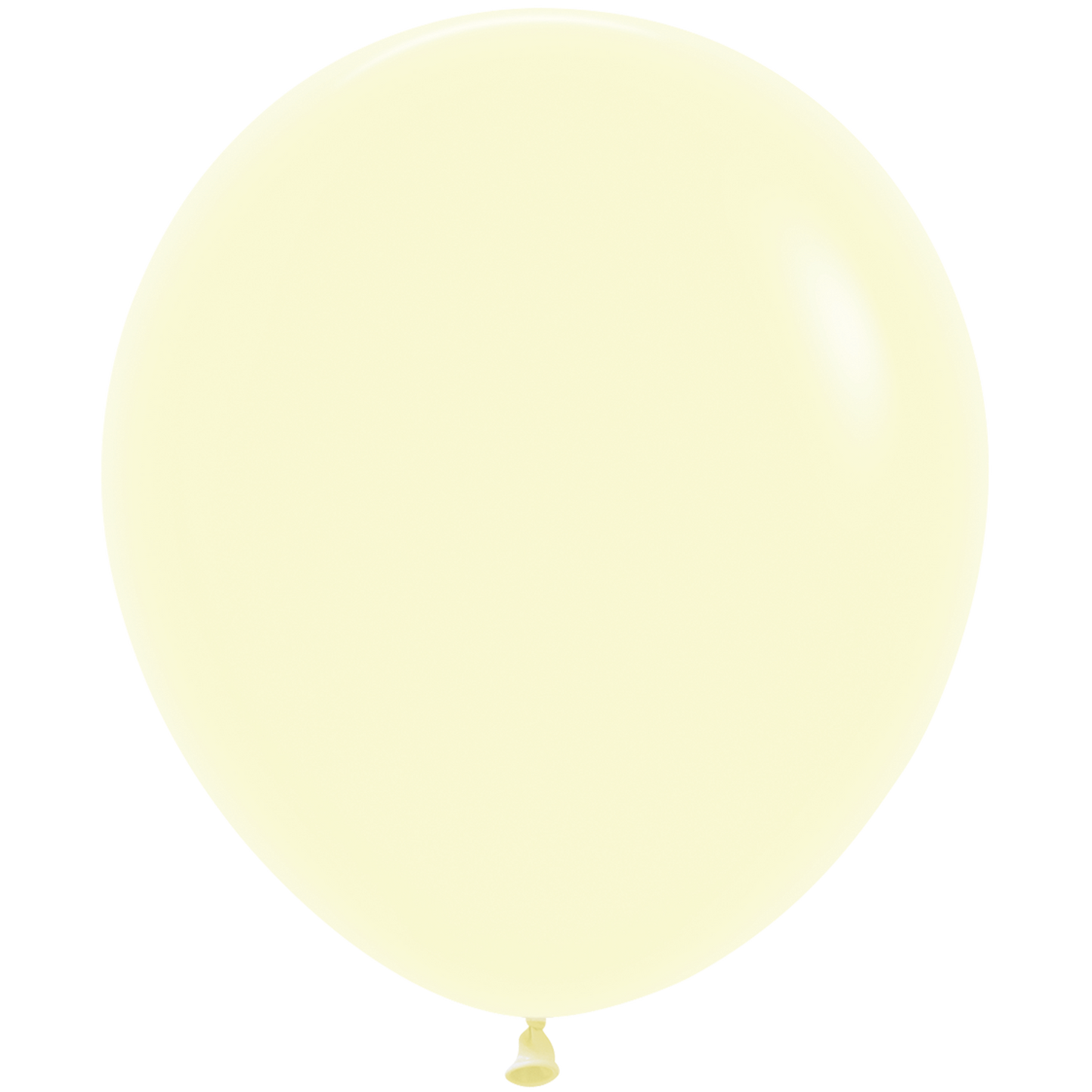 SEMPERTEX 18" PASTEL MATTE YELLOW 6/BAG