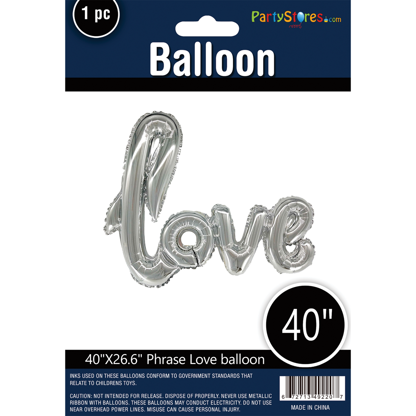 PHRASE: LOVE SILVER 16" DOES NOT FLOAT!