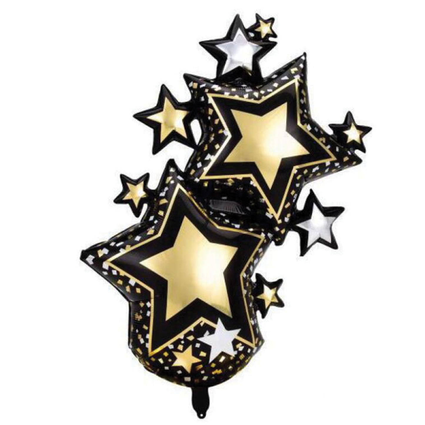 40" SHINY STAR BURST BLACK **DOES NOT FLOAT**