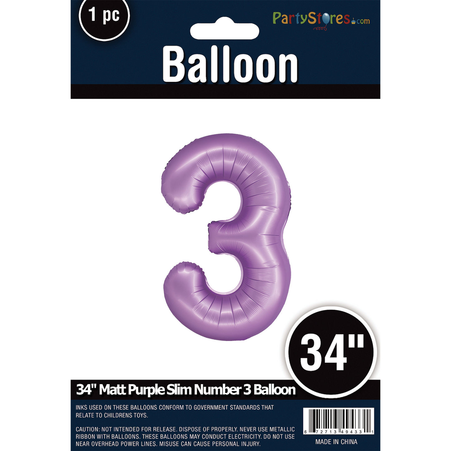 34" SLIM MATTE PURPLE SHAPE 3