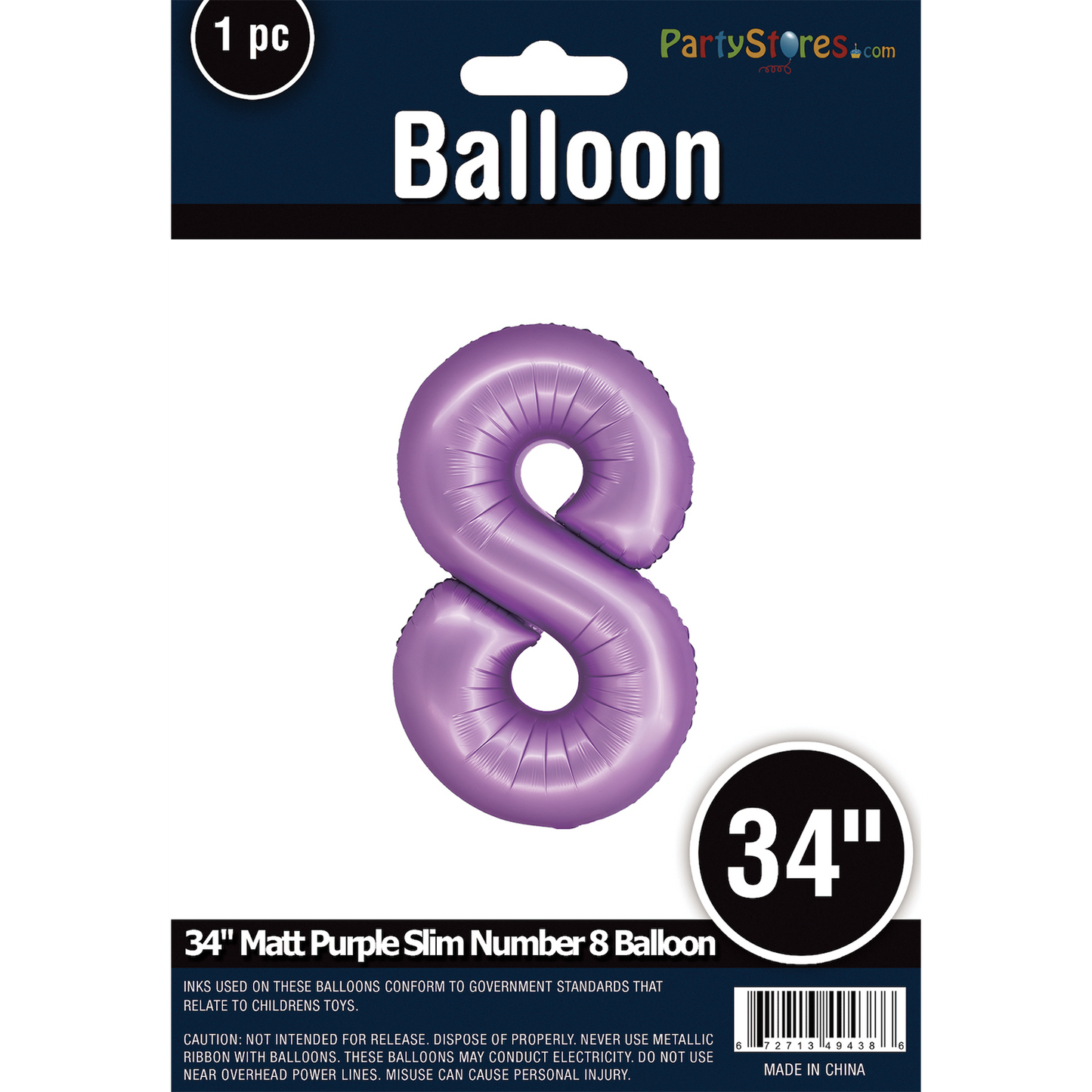 34" SLIM MATTE PURPLE SHAPE 8