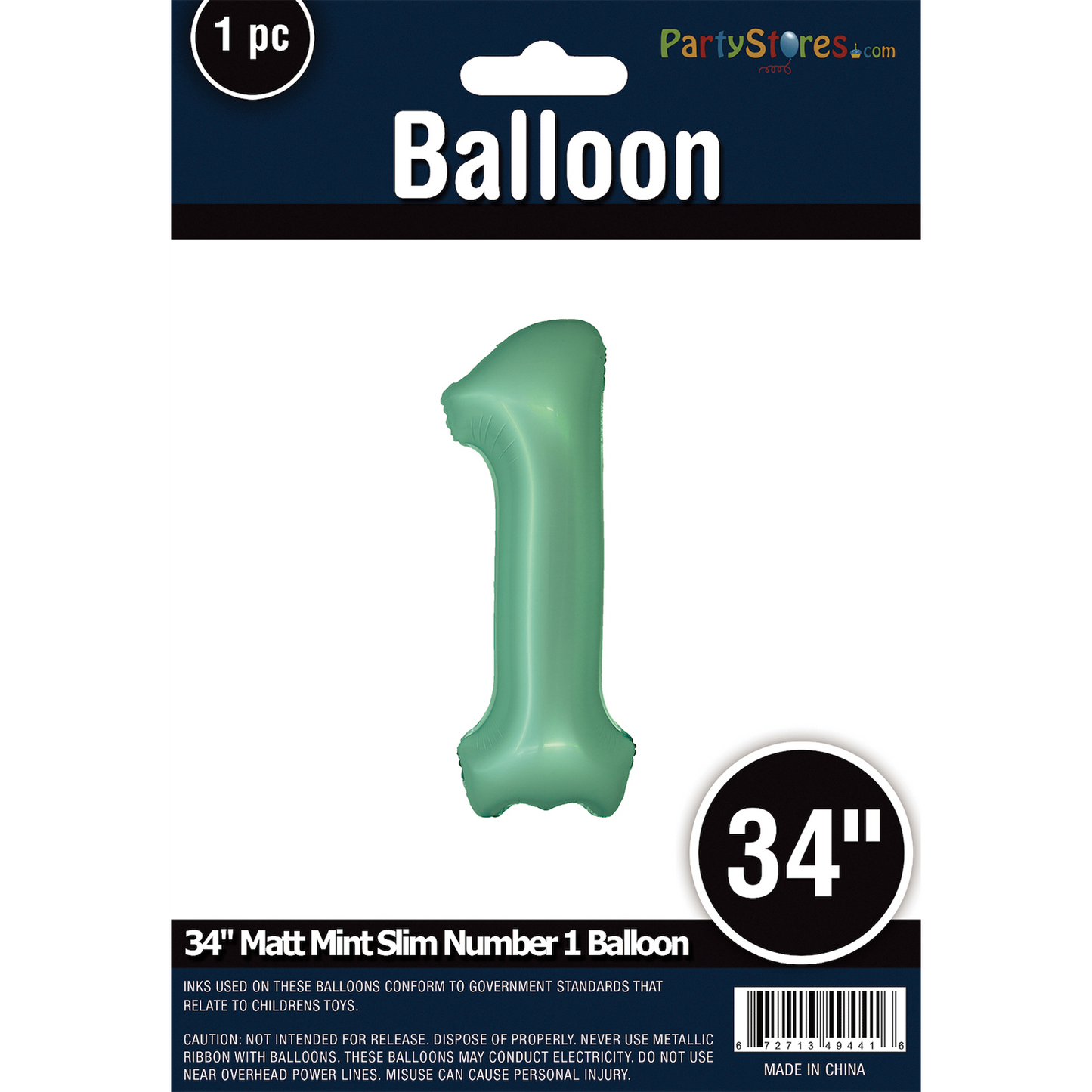 34" SLIM MATTE MINT SHAPE 1