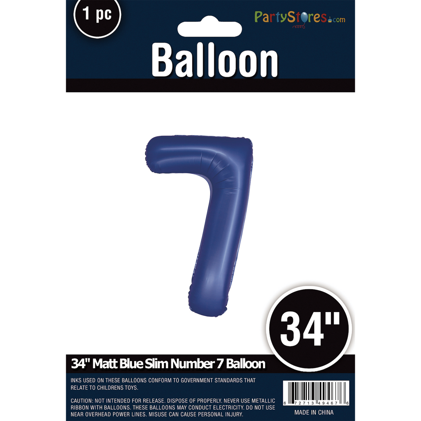 34" SLIM MATTE BLUE SHAPE 7