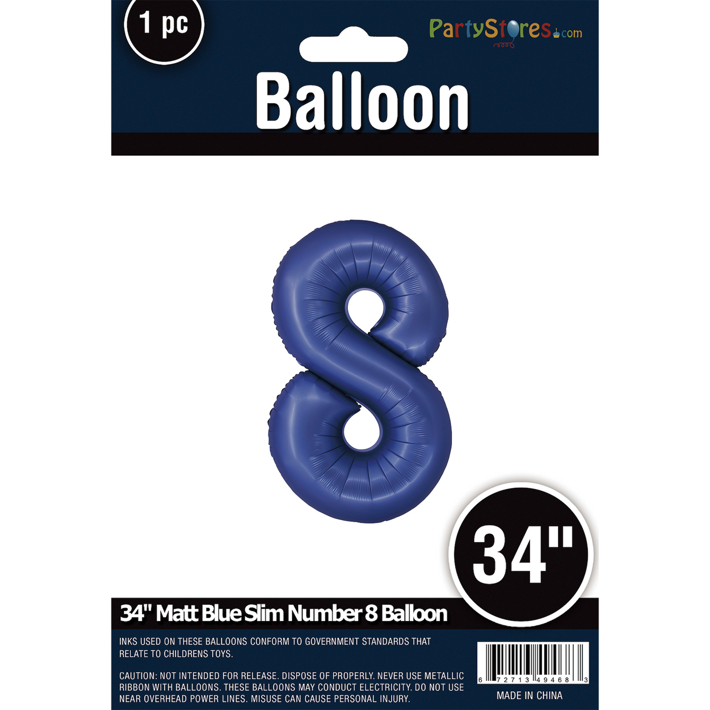 34" SLIM MATTE BLUE SHAPE 8