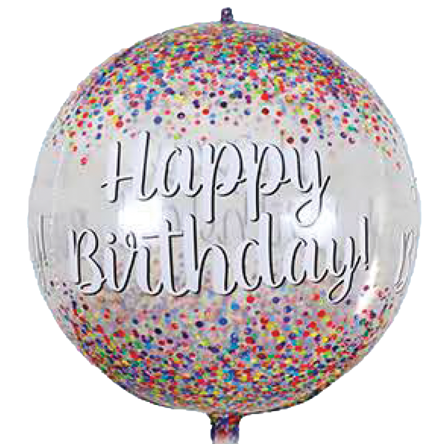 22" HAPPY BIRTHDAY CONFETTI ORB