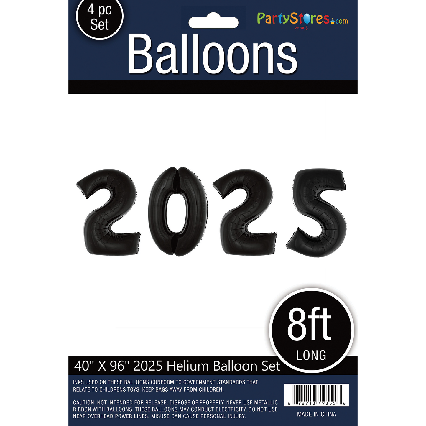40" 2025 BLACK NUMBER SET