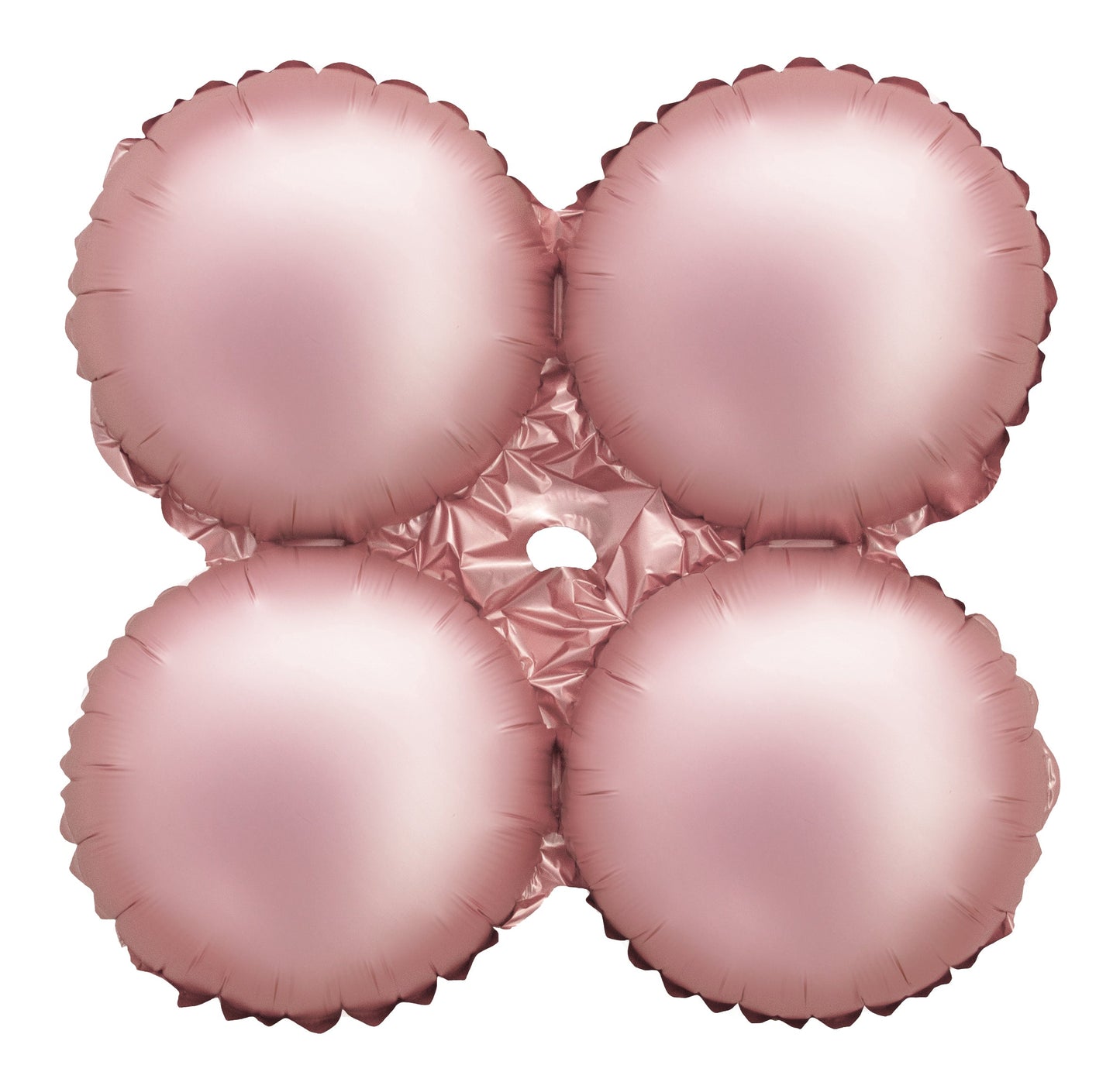 17" matte pastel pink quad balloon