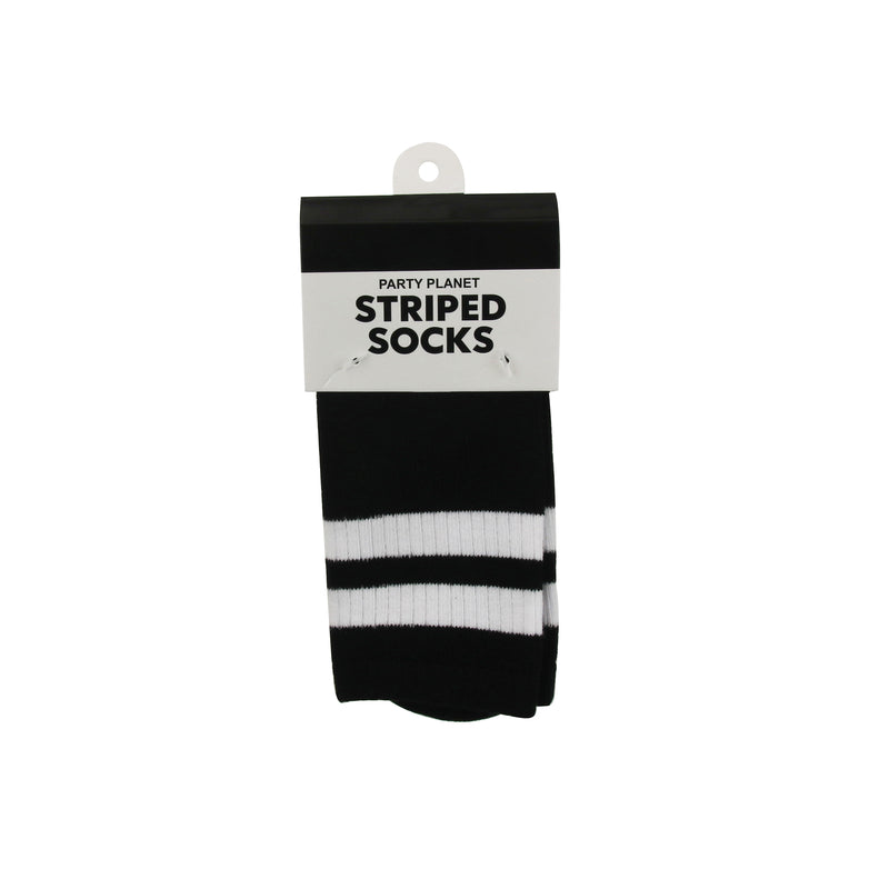 Black Stripe Knee High Socks - alternate view