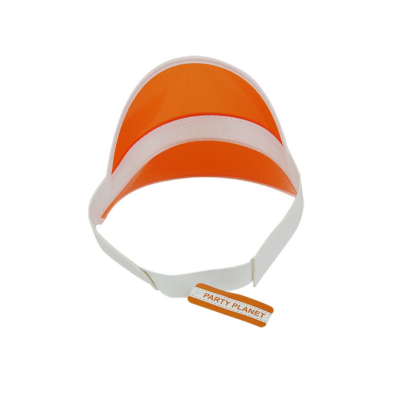 Sun Visor Party Hat – Orange - alternate view