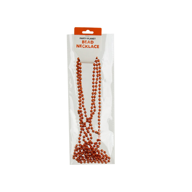 80cm Party Necklace – Orange - alternate view