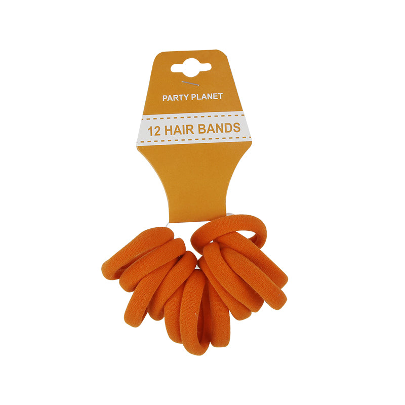 Elastic Hair Bands – Orange - alternate view