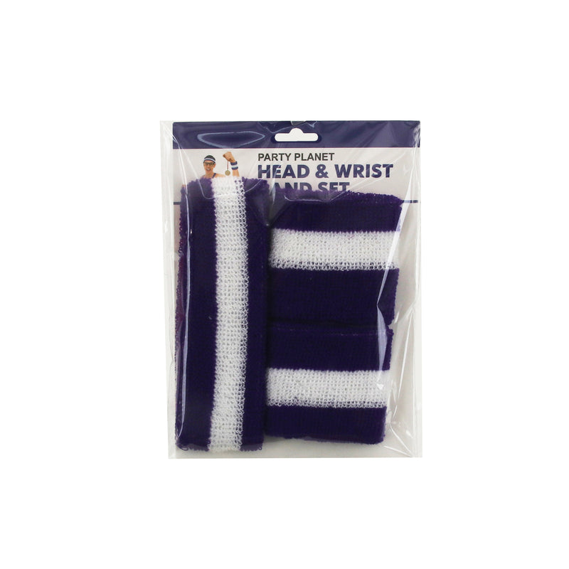 Headband & 2pk Wristband – Purple - alternate view