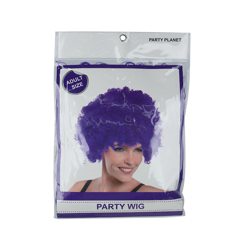 Afro Wig – Purple - alternate view