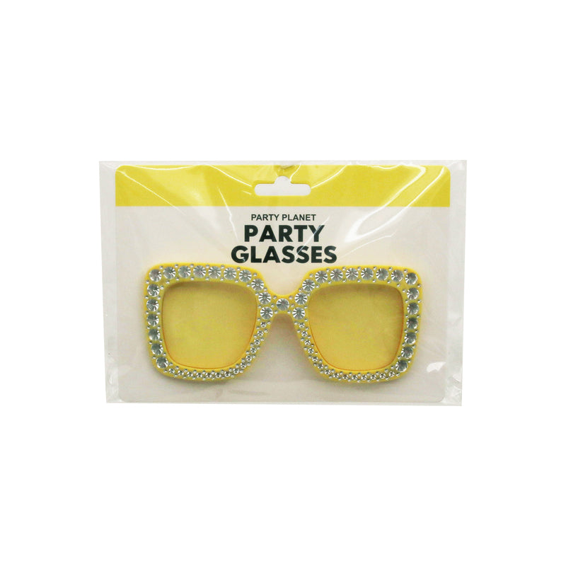 Yellow Bling Glasses - alternate view