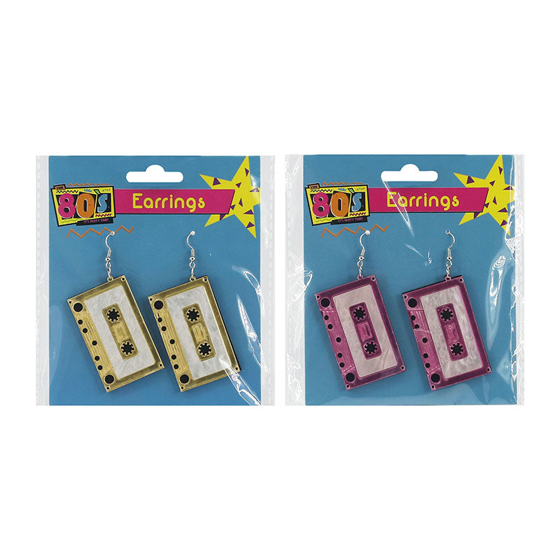 Cassette Tape Earrings - alternate view