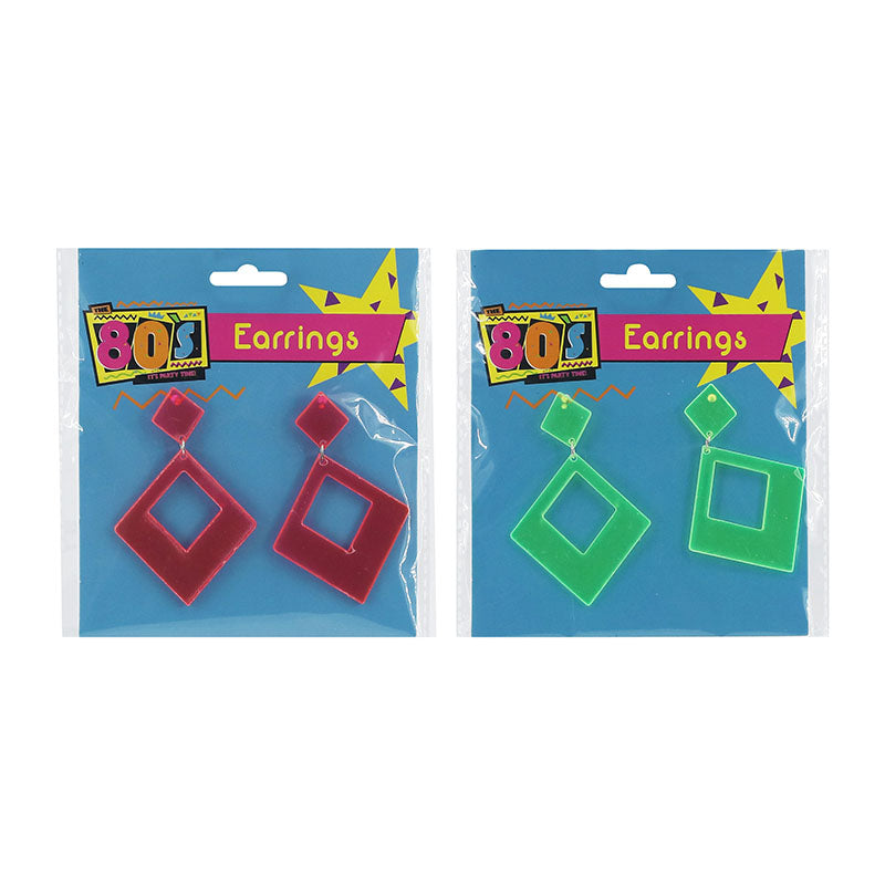 80's Earrings - alternate view