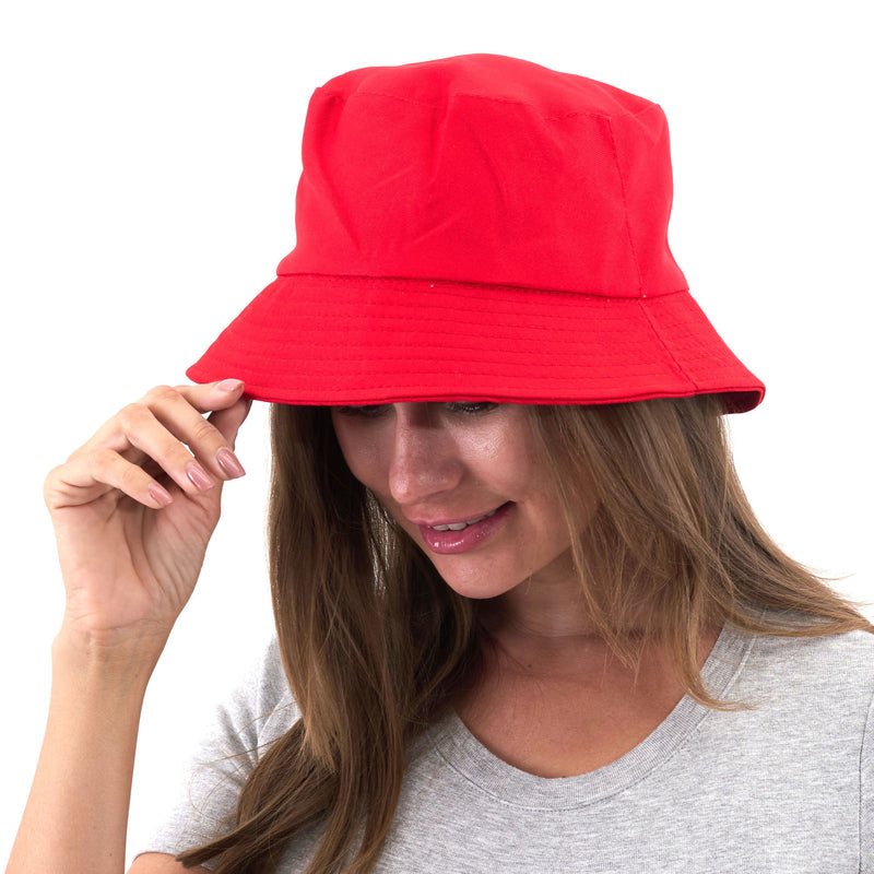 Red Bucket Hat