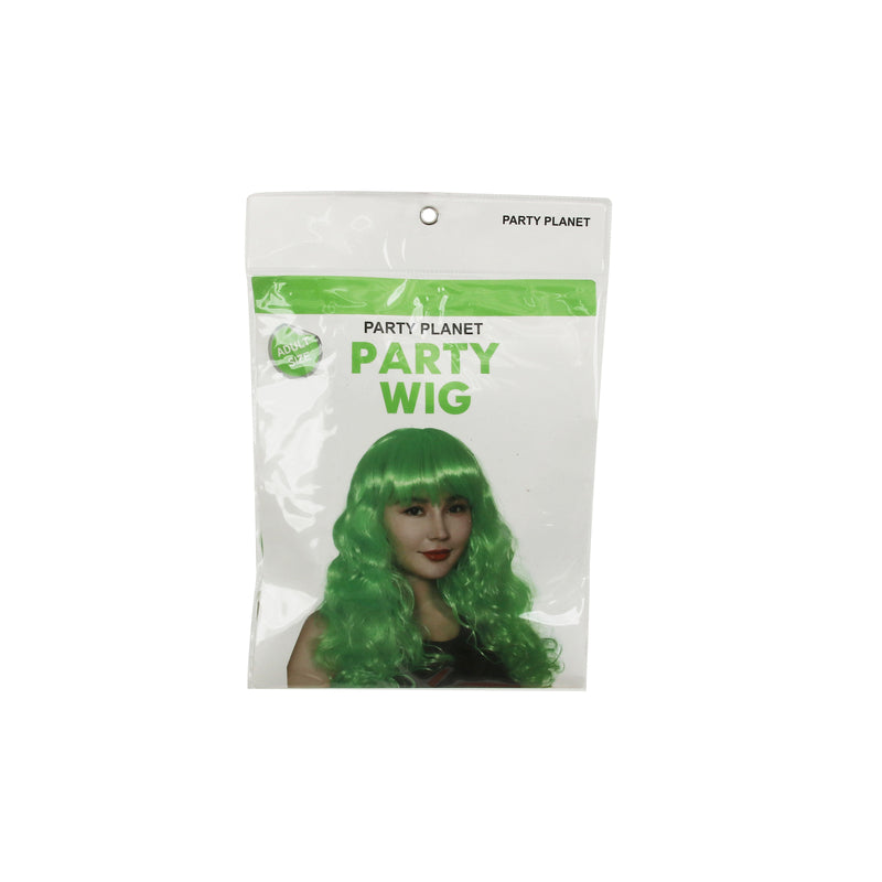 Green Wavy Long Wig - alternate view