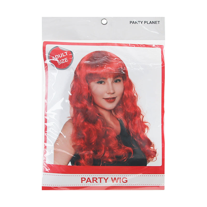 Red Wavy Long Wig - alternate view