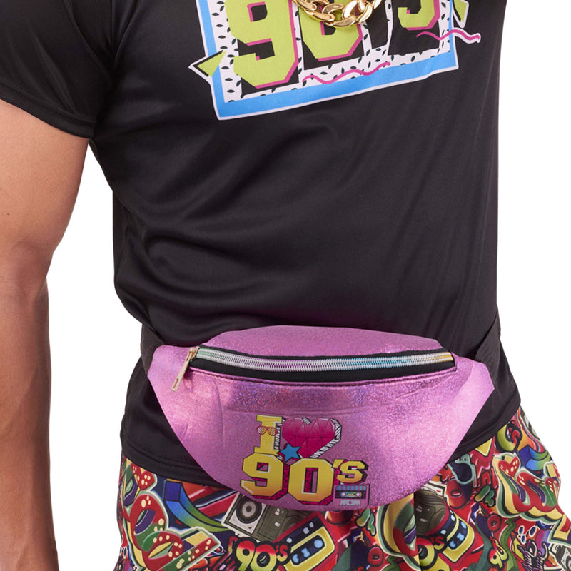 Pink I Love The 90's Bum Bag