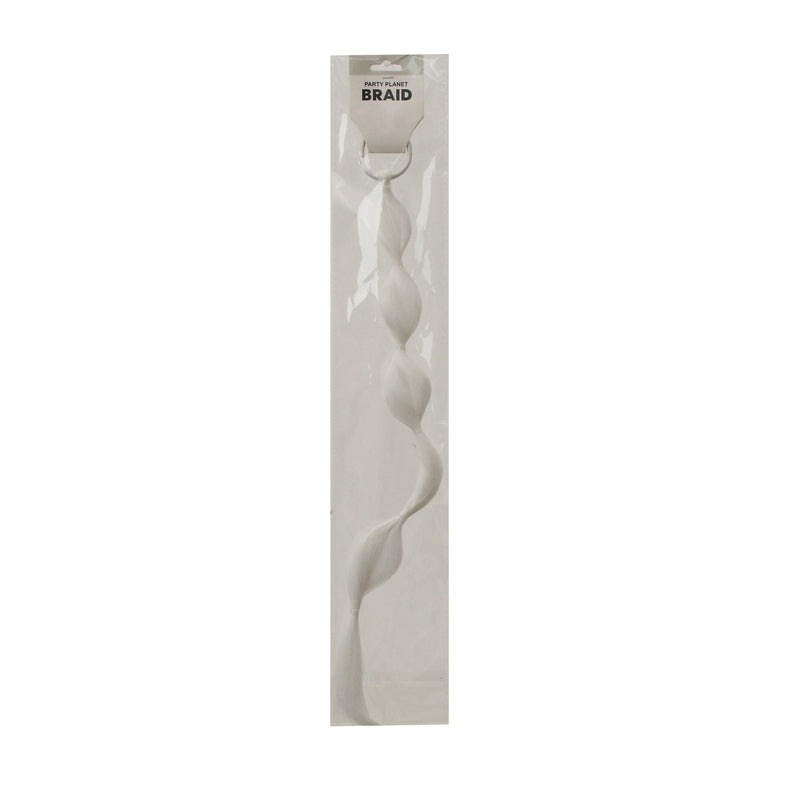 Trolls Single Boho Braid – White - alternate view