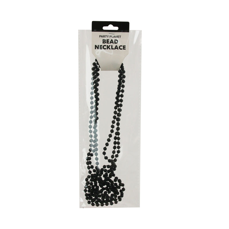 80cm Party Necklace – Black - alternate view