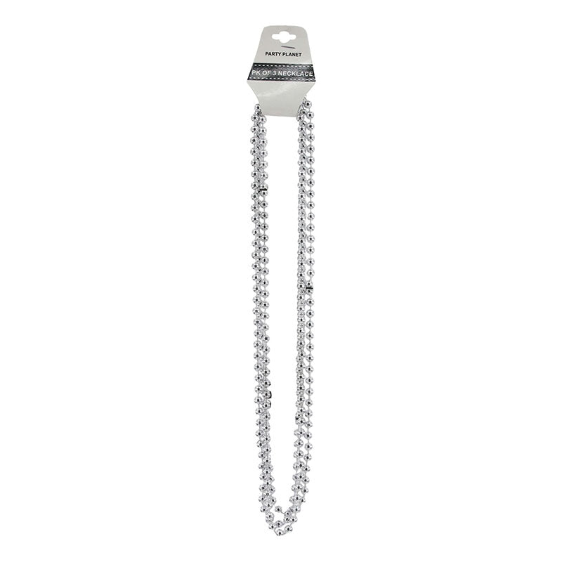 80cm Party Necklace – Silver - alternate view