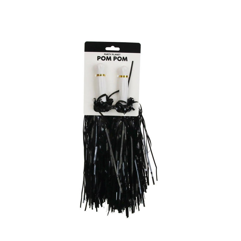 Metallic Pom Pom – Black - alternate view
