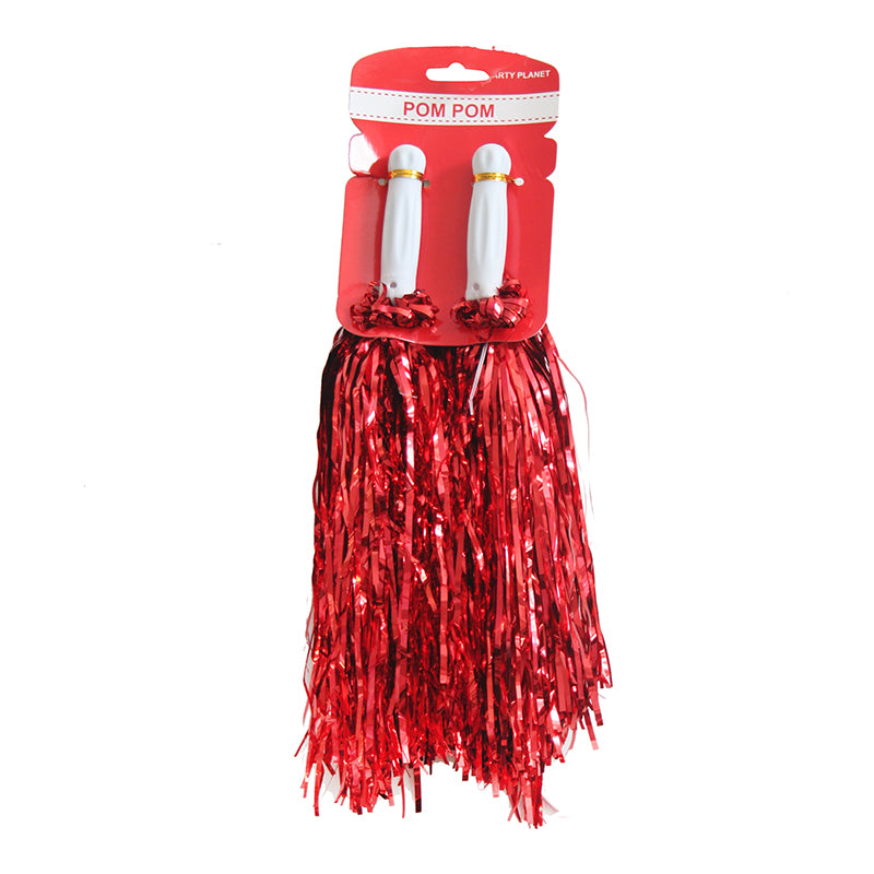 Metallic Pom Pom – Red - alternate view