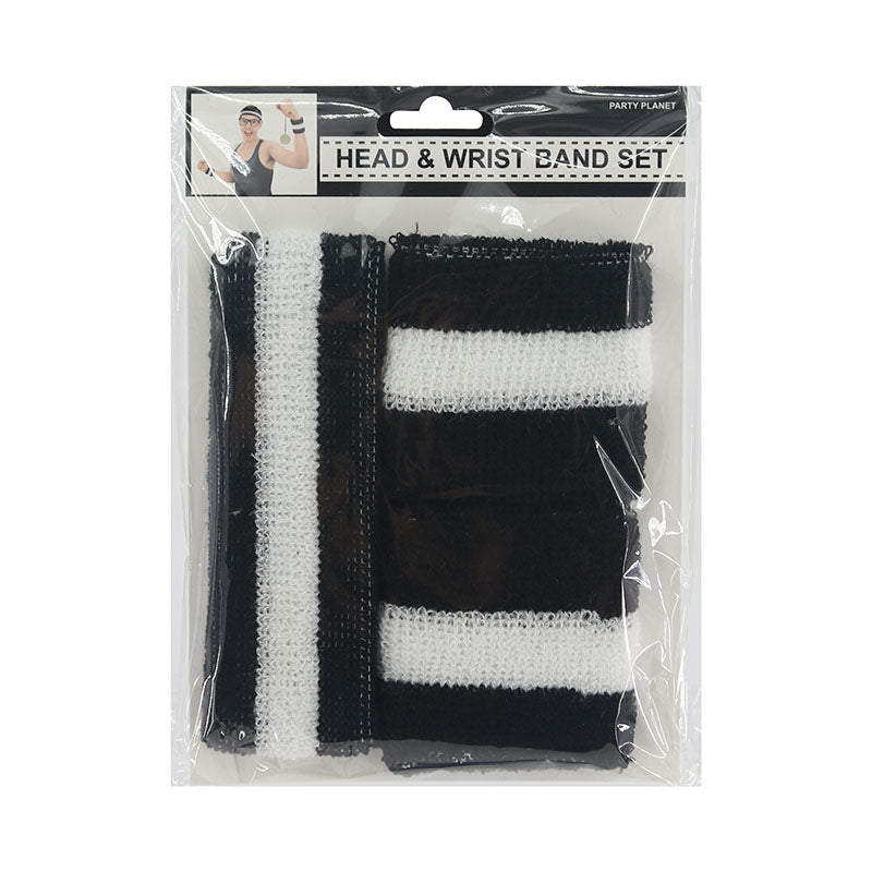 Headband & 2pk Wristband – Black - alternate view