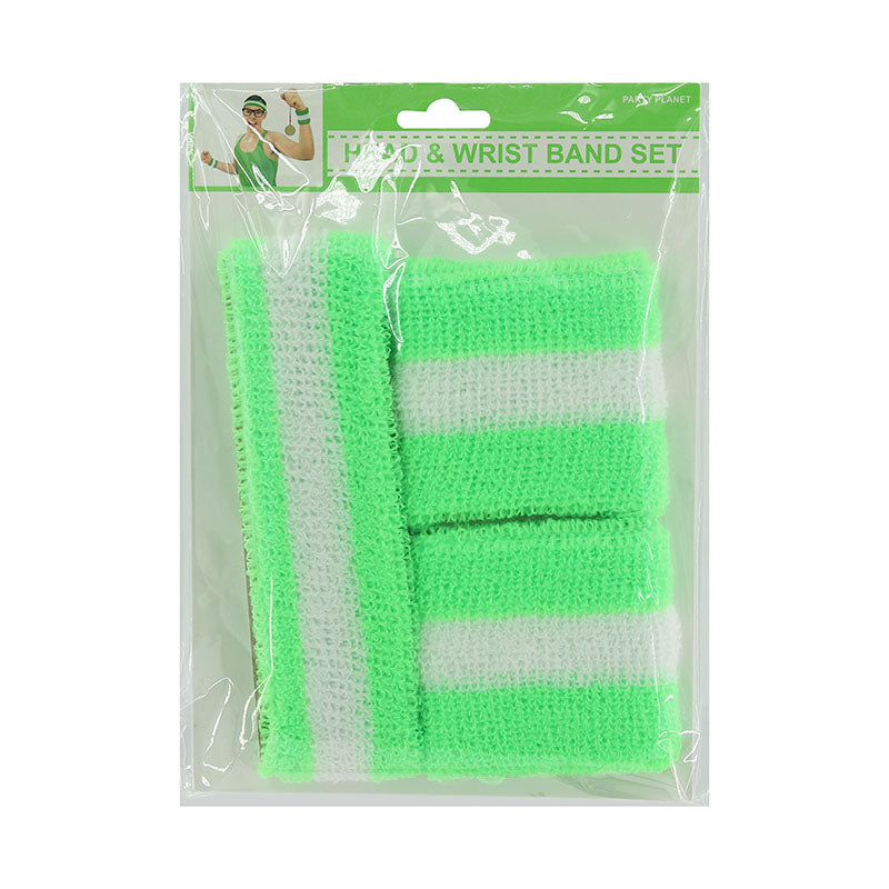 Headband & 2pk Wristband – Green - alternate view