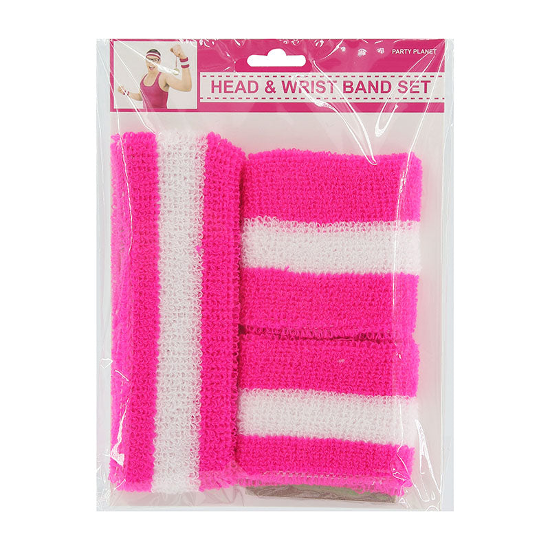 Headband & 2pk Wristband – Pink - alternate view