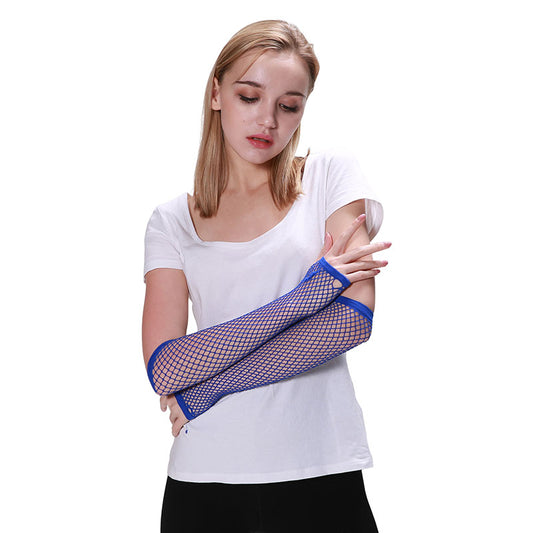 Fishnet Gloves – Blue