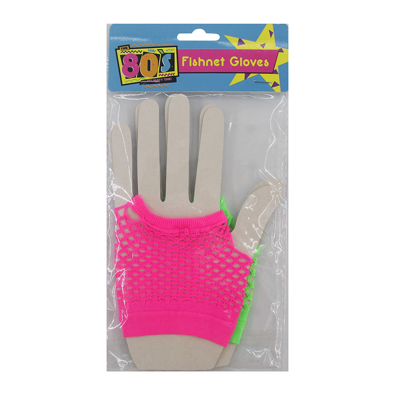 80's Fishnet Gloves - alternate view