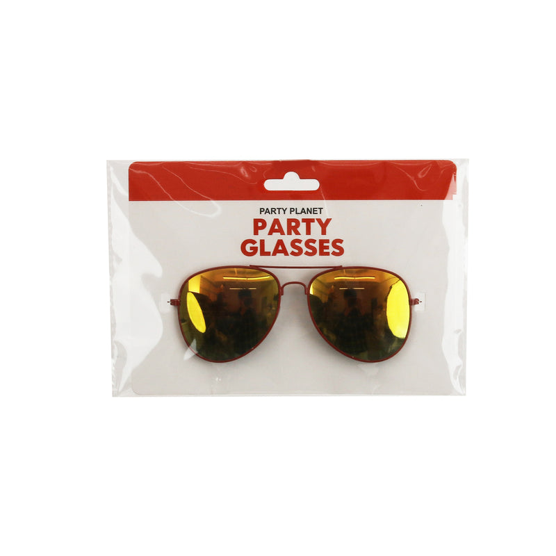 Aviator Glasses – Red - alternate view