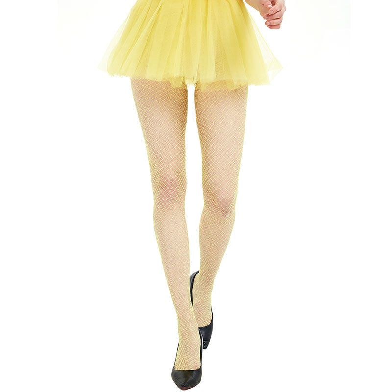 Fishnet Tights – Yellow