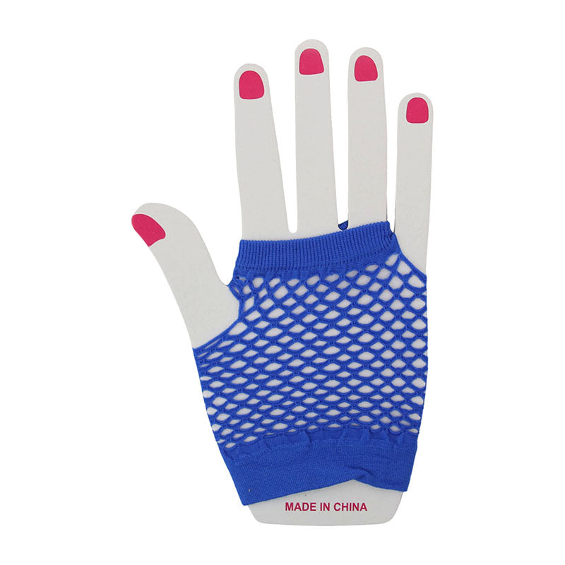 Fishnet Gloves – Blue