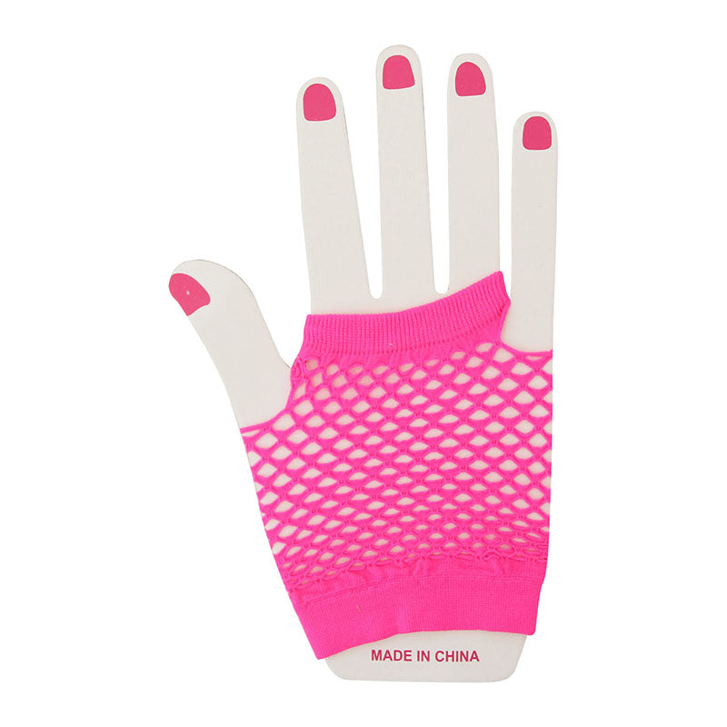 Fishnet Gloves – Pink