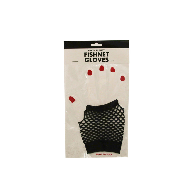 Fishnet Gloves – Black - alternate view