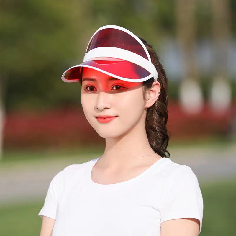 Sun Visor Party Hat – Red