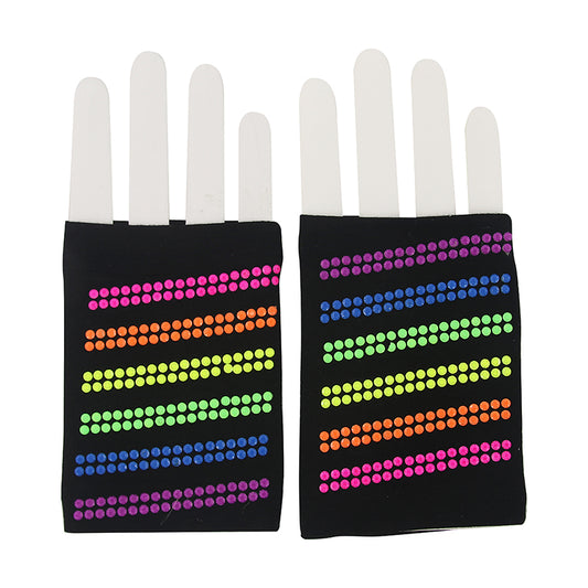 80's Rainbow Gloves