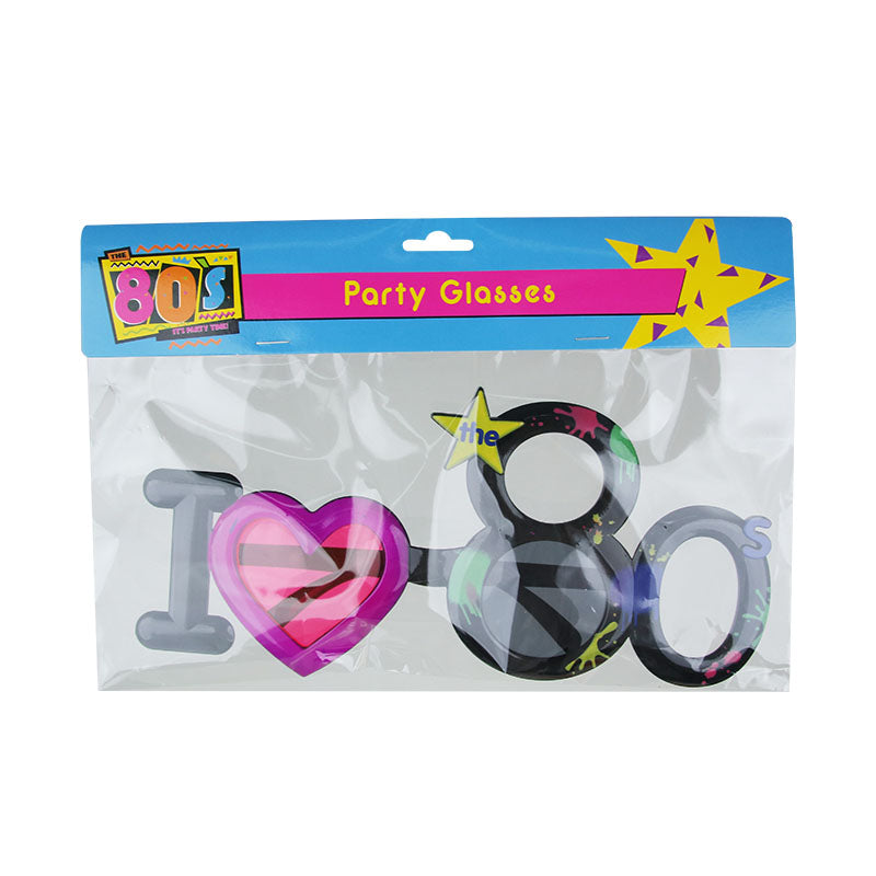 I Love The 80's Glasses - alternate view