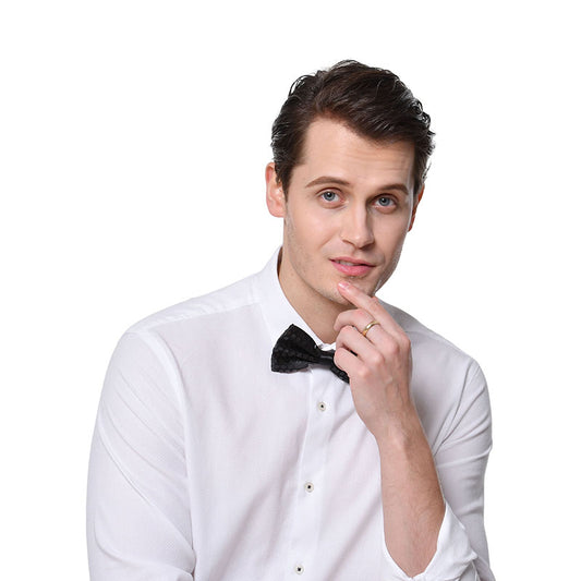 Sequin Bowtie – Black