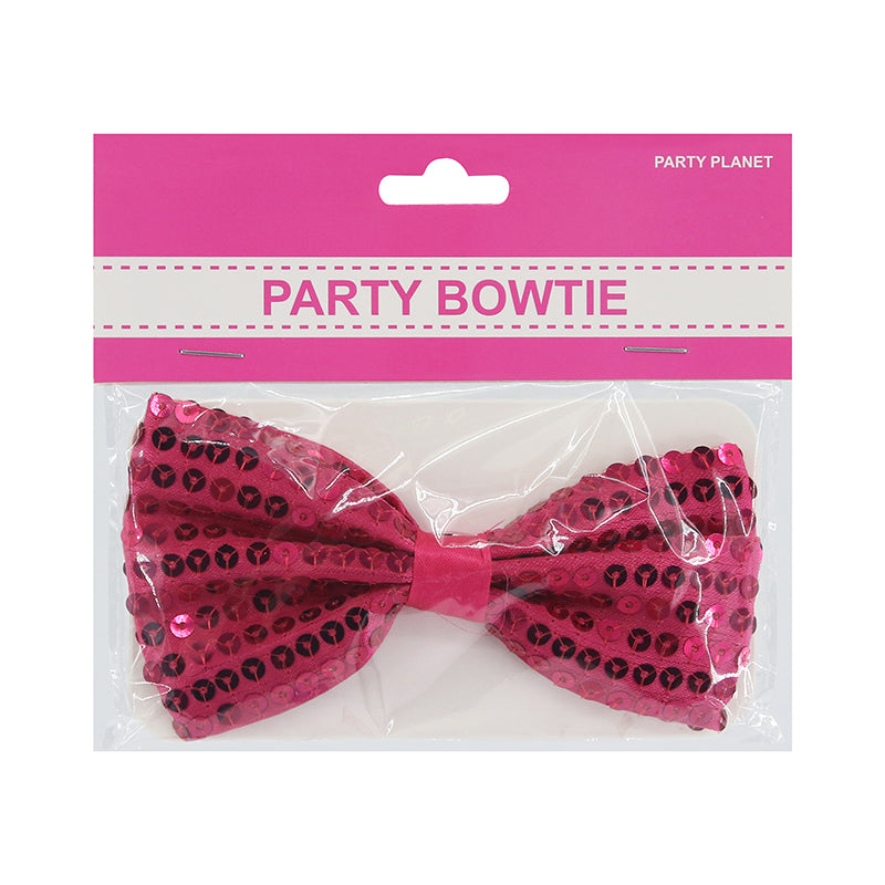 Sequin Bowtie – Pink - alternate view